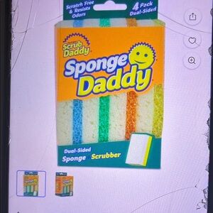 Dual-Sided Sponge Scrubber - 4 Pack